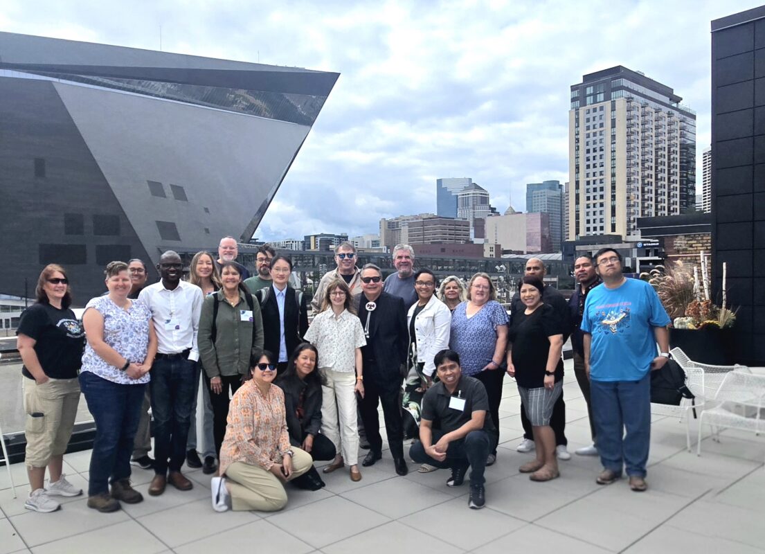 TCU-CMP Network Convening attendees with Red Lake Nation College President Chief Dan King